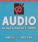 SNK Pocket Audio